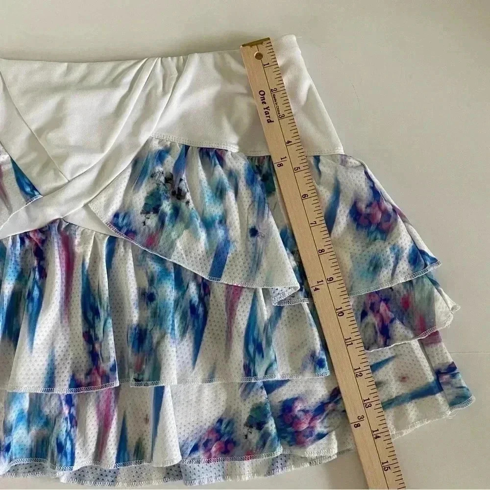 Lucky in Love Tiered Ruffle Skort Tennis Pickleball Golf XL - Picture 4 of 7